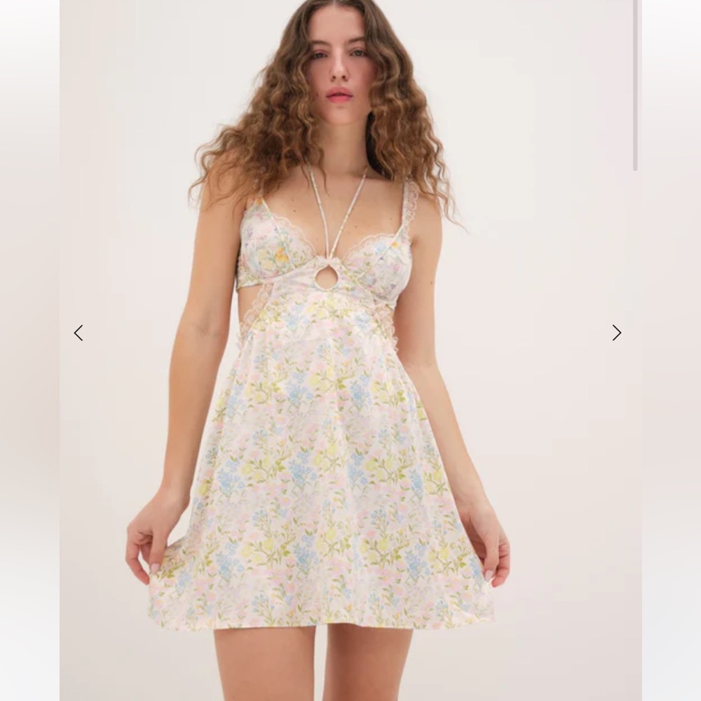 For Love and Lemons Garden Slip Dress and Shorts